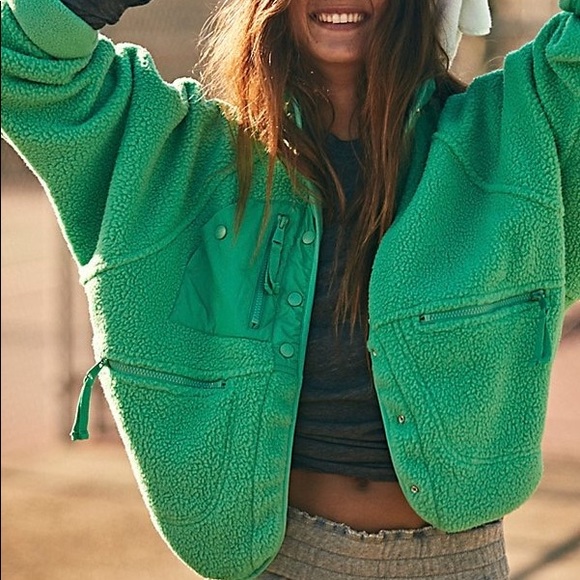Free People Jackets & Blazers - Hit The Slopes Jade Dreams
